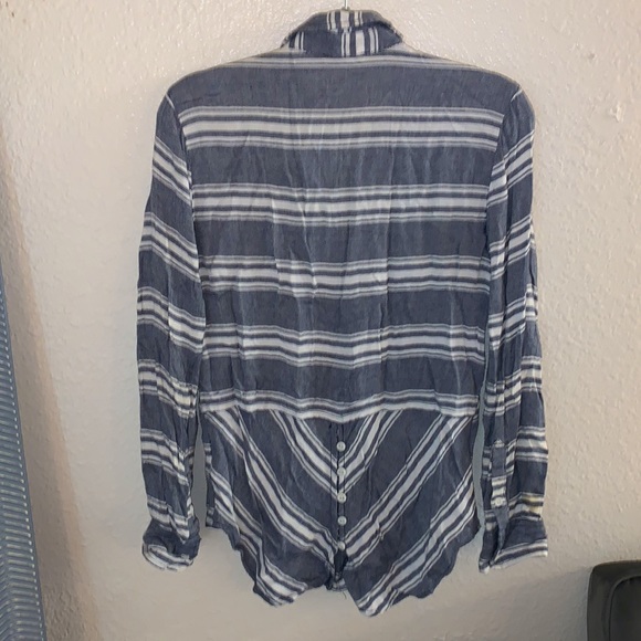 Blue & white striped flannel from Nordstrom - Picture 3 of 3